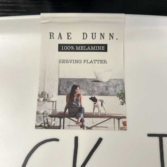 Rae Dunn Melamine SNACK TIME. Large Platter - NWT - Picture 2 of 6